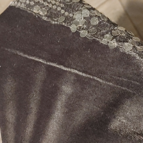 Chic Me Sparkling Velvet Sequin Tracksuit Women's Small (4-6) Flaw On Pants, Y2K - Picture 8 of 9